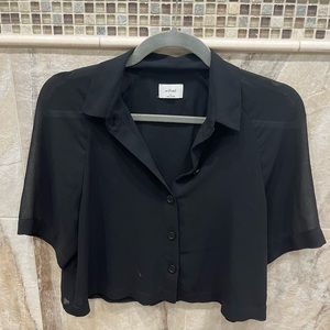 Wilfred (Aritzia) Cropped Blouse